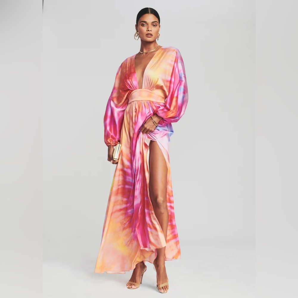 Retrofete Lila Gown in Sunset size small